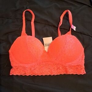 Victoria's Secret Pink small bra florescent orange AA-C see tag info